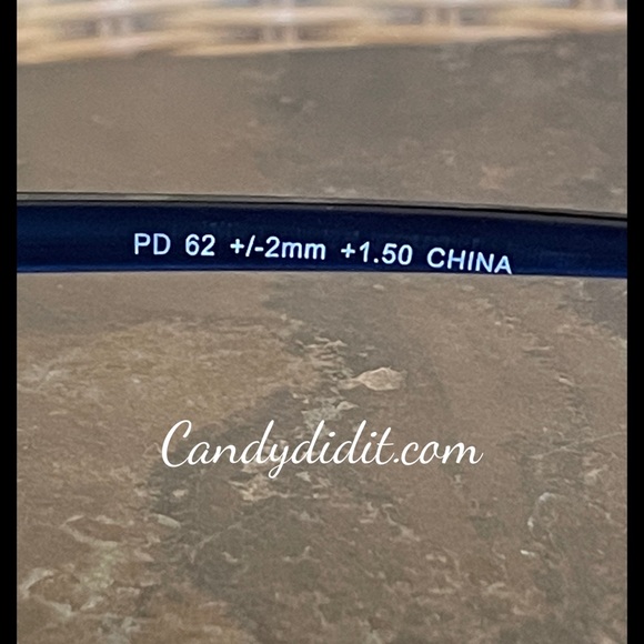 NWT Translucent Blue Frames W/ Sparkly Clear Crystals Bling Reader Glasses 1.50 - Picture 10 of 11